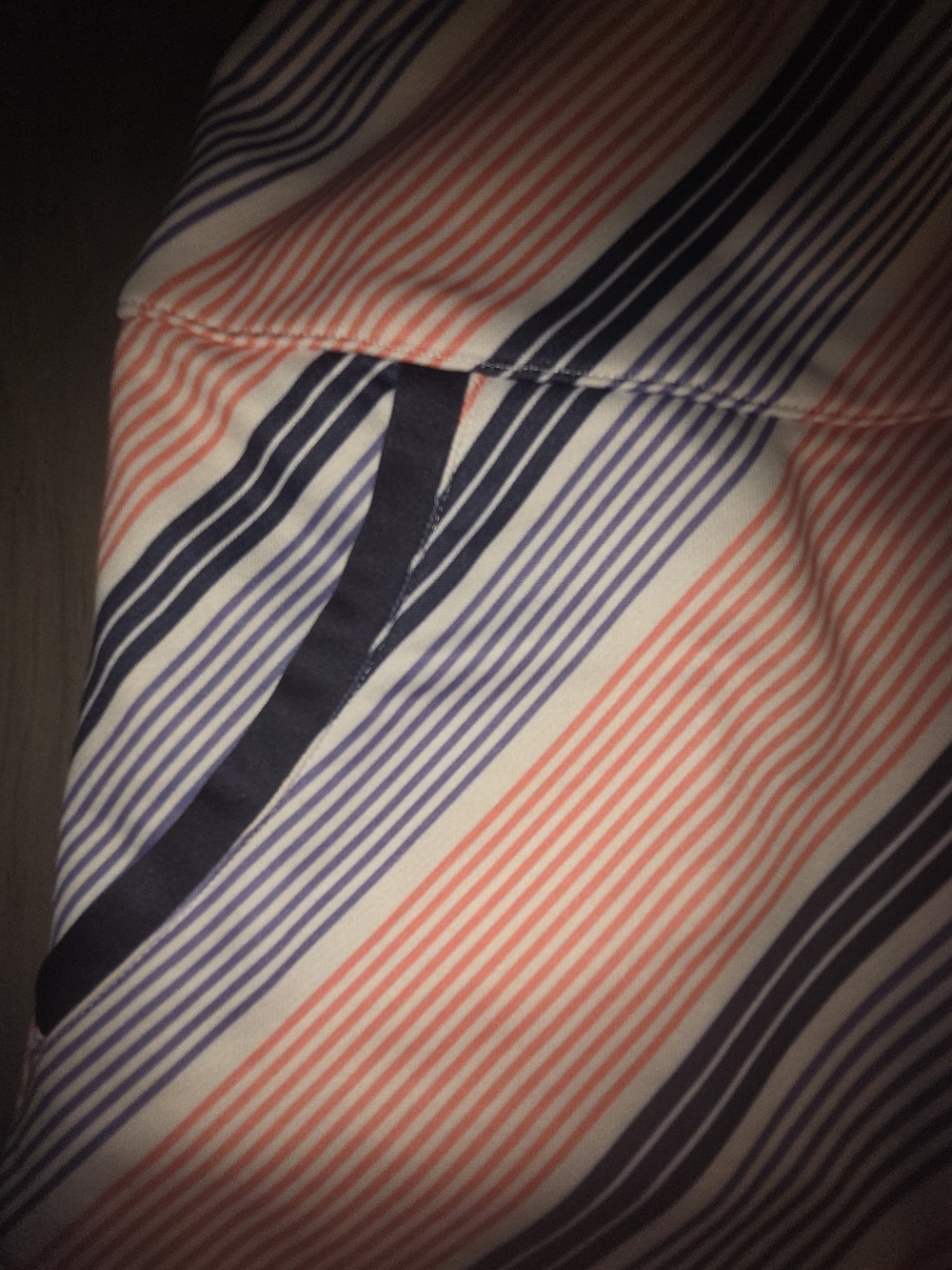 adidas Coral and Navy Chevron Print Skort - Picture 3 of 6